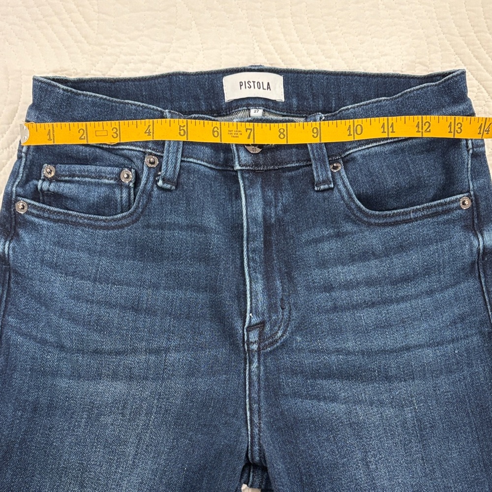 Pistola Colleen Classic Blue Split Hem Jeans - Picture 4 of 10